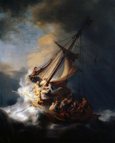 Storm the sea galilee - on,